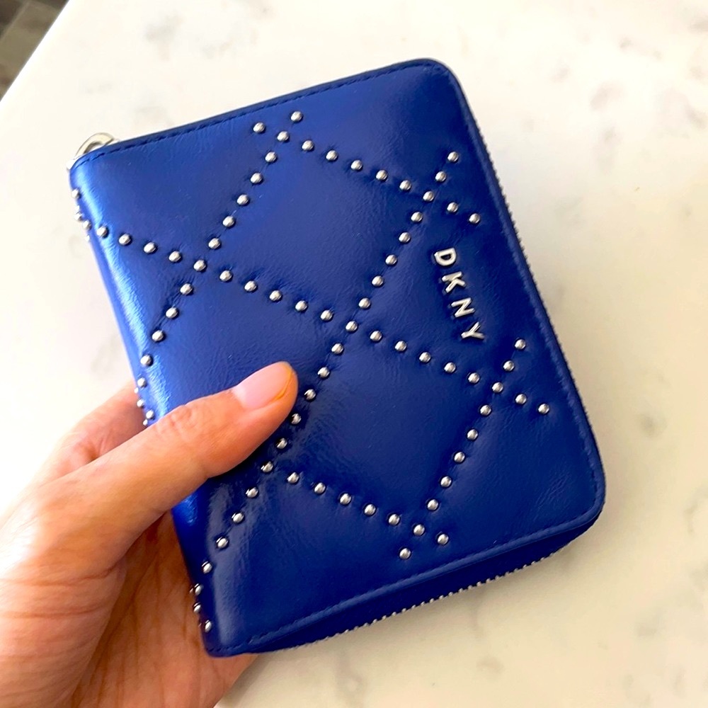 DKNY Sofia Studded Zip Around Wallet